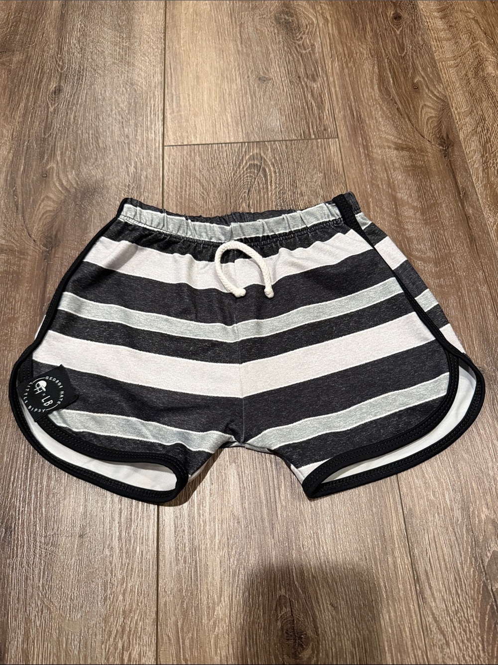 Little Bipsy x George Hats Striped Drawstring Swim Shorts Size: 3-4T